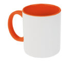 TARRO BICOLOR DE SUBLIMACIÓN 11 OZ ALINE A2463 NARANJA (Cerámica)