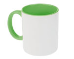TARRO BICOLOR DE SUBLIMACIÓN 11 OZ ALINE A2463 VERDE CLARO (Cerámica)