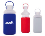 CILINDRO DE VIDRIO BOROSILICATO 550 ML. SILY A2469 BLANCO (CILINDRO: Vidrio Borosilicato // Funda: Silicón) - Imagen 3