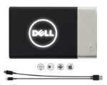 BATERÍA PORTÁTIL CON LUZ CAP. 4000 mAh POTENZ A2493 NEGRO (Plástico ABS / Aluminio) - Imagen 3
