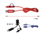 CABLE CONECTOR USB RIBBON A2555 NEGRO (Plástico ABS / Aluminio) - Imagen 3