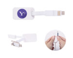 CABLE CONECTOR USB CLICK A2558 BLANCO (Plástico ABS) - Imagen 3
