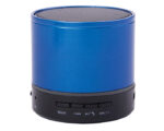 BOCINA BLUETOOTH MANOS LIBRES CON LUZ SILK A2561 AZUL (Metal)
