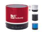 BOCINA BLUETOOTH MANOS LIBRES CON LUZ SILK A2561 PLATA (Metal) - Imagen 3
