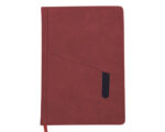 LIBRETA VERTICAL BORDER A2569 ROJO (Poliuretano)