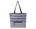 BOLSA CON DISEÑO FRANJAS MARGIN A2589 AZUL MARINO (Poliester 600 D)