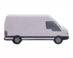 FIGURA ANTIESTRÉS CAMIONETA KENYA A2629 BLANCO (Poliuretano)