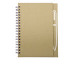 LIBRETA CON IMÁN PARA BOLÍGRAFO METÁLICO, SPAIN A2670 BEIGE (Cartón)