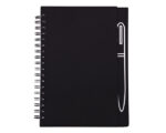 LIBRETA CON IMÁN PARA BOLÍGRAFO METÁLICO, SPAIN A2670 NEGRO (Cartón)