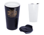 VASO DE CERÁMICA DE DOBLE PARED DE 10 OZ MIAMI A2694 BLANCO (Cerámica) - Imagen 3