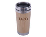 TERMO DE ACERO INOXIDABLE CON BAMBÚ DE 445 ML. ALLEN A2704 ÚNICO (Acero Inoxidable / Bambú) - Imagen 3