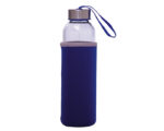 CILINDRO DE VIDRIO 500 ML. KRISTAL A2705 AZUL (Cilindro: Vidrio// Funda: Neopreno)