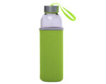 CILINDRO DE VIDRIO 500 ML. KRISTAL A2705 VERDE CLARO (Cilindro: Vidrio// Funda: Neopreno)