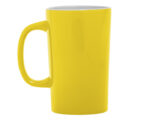 TAZA CÓNICA BICOLOR 15 OZ LATTE A2713 AMARILLO (Cerámica)
