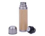 TERMO DE ACERO INOXIDABLE CON BAMBÚ DE 445 ML. TATAMI A2732 ÚNICO (Acero Inoxidable / Bambú) - Imagen 2