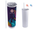 TERMO DE ACERO INOX. PARA SUBLIMACIÓN 600 ML. WILLY A2743 BLA NCO (Acero Inoxidable) - Imagen 3