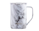 TARRO TÉRMICO DOBLE PARED ACERO INOX. 15 OZ. NAYAD METRO A2777 MARMOLEADO (Acero Inoxidable / Tritan)