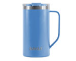 TARRO TÉRMICO DOBLE PARED ACERO INOX. 20 OZ. NAYAD METRO TALL A2778 AZUL (Acero Inoxidable / Tritan)