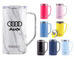 TARRO TÉRMICO DOBLE PARED ACERO INOX. 20 OZ. NAYAD METRO TALL A2778 NEGRO (Acero Inoxidable / Tritan) - Imagen 3