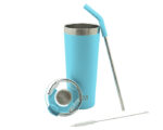 TERMO DOBLE PARED ACERO INOXIDABLE 22 OZ. NAYAD TROUPER A2779 TURQUESA (Acero Inoxidable / Tritan) - Imagen 2