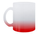 TARRO SATINADO BICOLOR DE SUBLIMACIÓN 11 OZ RAINBOW A2798 ROJO (Vidrio)