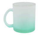 TARRO SATINADO BICOLOR DE SUBLIMACIÓN 11 OZ RAINBOW A2798 VERDE (Vidrio)