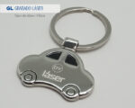 LLAVERO EN FORMA DE AUTO PISTA A2885 PLATA (Aleación de zinc) - Imagen 2