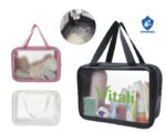 BOLSA IMPERMEABLE PARA ACCESORIOS CON ASAS PATY A2909 BLANCO (Cuero / PVC) - Imagen 3