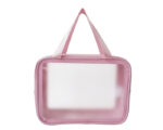 BOLSA IMPERMEABLE PARA ACCESORIOS CON ASAS PATY A2909 ROSA (Cuero / PVC)