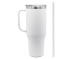 TERMO DE ACERO INOXIDABLE DE 1,200 ML. BARNEY A2915 BLANCO (Acero Inoxidable)