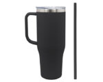 TERMO DE ACERO INOXIDABLE DE 1,200 ML. BARNEY A2915 NEGRO (Acero Inoxidable)
