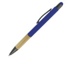 BOLÍGRAFO DE ALUMINIO CON BAMBÚ ELEBAM A2921 AZUL (Aluminio, bambú y clip de metal)