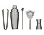 SET PARA BEBIDAS DE ACERO INOXIDABLE COCOBONGO A2928 PLATA (Accesorios: Acero Inoxidable // Estuche: Cartón)