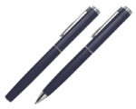 SET DE BOLÍGRAFOS DE METAL MOZART A2941 AZUL (Bolígrafo: Aluminio // Estuche: Cartón)