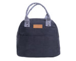 LONCHERA CON ASAS Y BOLSILLO FRONTAL HEIDI A3035 NEGRO (Poliéster / Alufoil)