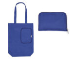 BOLSA MULTIFUNCIONAL PLEGABLE CON CIERRE SHARON A3041 AZUL (Poliéster 210D)