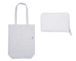 BOLSA MULTIFUNCIONAL PLEGABLE CON CIERRE SHARON A3041 BLANCO (Poliéster 210D)