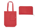 BOLSA MULTIFUNCIONAL PLEGABLE CON CIERRE SHARON A3041 ROJO (Poliéster 210D)