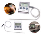 TERMÓMETRO DIGITAL DE COCINA GRILL A3082 PLATA (Plástico / Acero Inoxidable) - Imagen 2