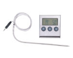 TERMÓMETRO DIGITAL DE COCINA GRILL A3082 PLATA (Plástico / Acero Inoxidable)