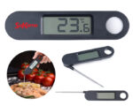 TERMÓMETRO DIGITAL PLEGABLE DE COCINA MEAL A3083 NEGRO (Plástico ABS / Acero Inoxidable) - Imagen 2