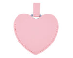 ESPEJO DE ACERO INOXIDABLE CON ESTUCHE EN FORMA DE CORAZÓN MINNIE A3085 PALO DE ROSA (Poliuretano / Acero Inoxidable)