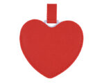 ESPEJO DE ACERO INOXIDABLE CON ESTUCHE EN FORMA DE CORAZÓN MINNIE A3085 ROJO (Poliuretano / Acero Inoxidable)