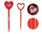 BOLÍGRAFO PLÁSTICO EN FORMA DE CORAZÓN LATIDO A3088 ROJO (Plástico) - Imagen 2