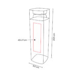 ANF 040 P - CILINDRO TRIBEC ROSA (ROSA / PET) - Imagen 3