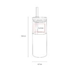 ANF 066 A - CILINDRO DE VIDRIO IBIZA AZUL (AZUL / VIDRIO BOROSILICATO / SILICON / BAMBU) - Imagen 3