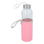ANF 068 P - CILINDRO DE VIDRIO GAPER ROSA (ROSA / VIDRIO BOROSILICATO / NEOPRENO / ACERO INOXIDABLE)