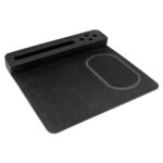 AST 002 N - CARGADOR MOUSE PAD AGADIR (NEGRO / PLASTICO / PU / TELA)