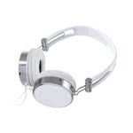 AUD 001 B - AUDÍFONOS MEGA BEAT (BLANCO / METAL / PLASTICO) - Imagen 6