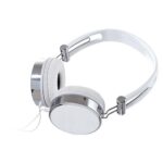 AUD 001 B - AUDÍFONOS MEGA BEAT (BLANCO / METAL / PLASTICO)